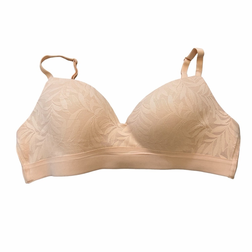 Soma Enbliss Wireless T Shirt Bra Size 38B Beige Full Coverage Support Wire Free